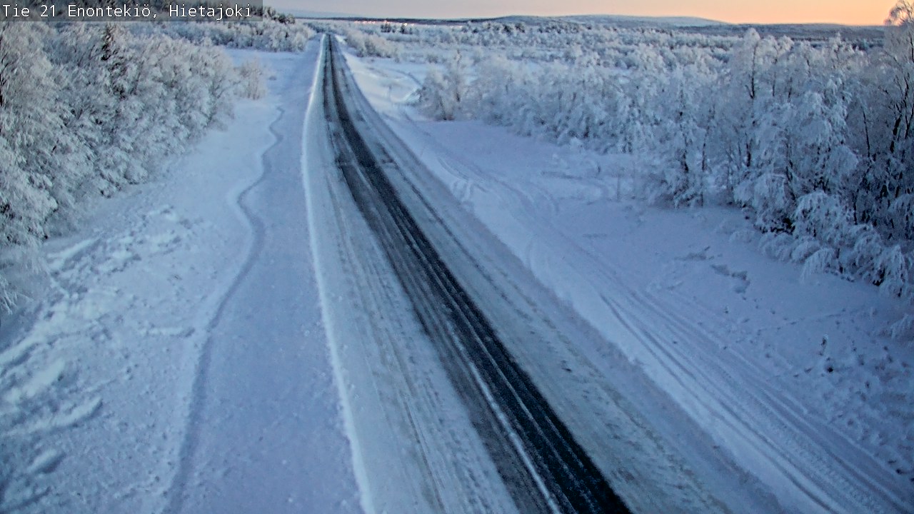 Weather Camera Image Road 21 Enontekiö, Hietajoki, Enontekiö, Lappi