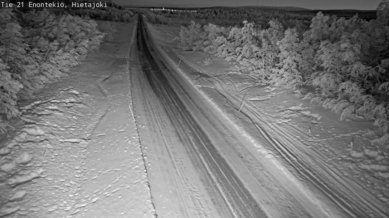 Weather Camera Image Road 21 Enontekiö, Hietajoki, Enontekiö, Lappi