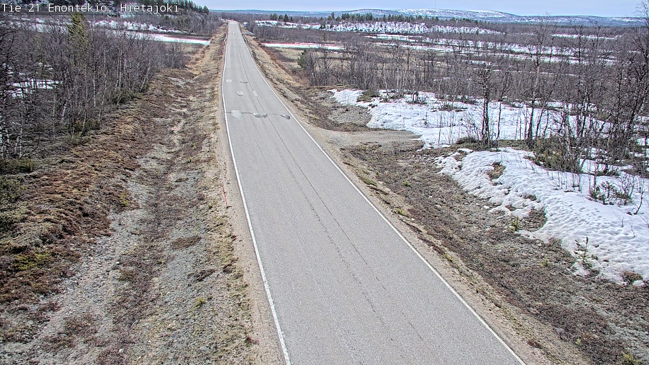 Weather Camera Image Väg 21 Enontekis, Hietajoki, Enontekiö, Lappi