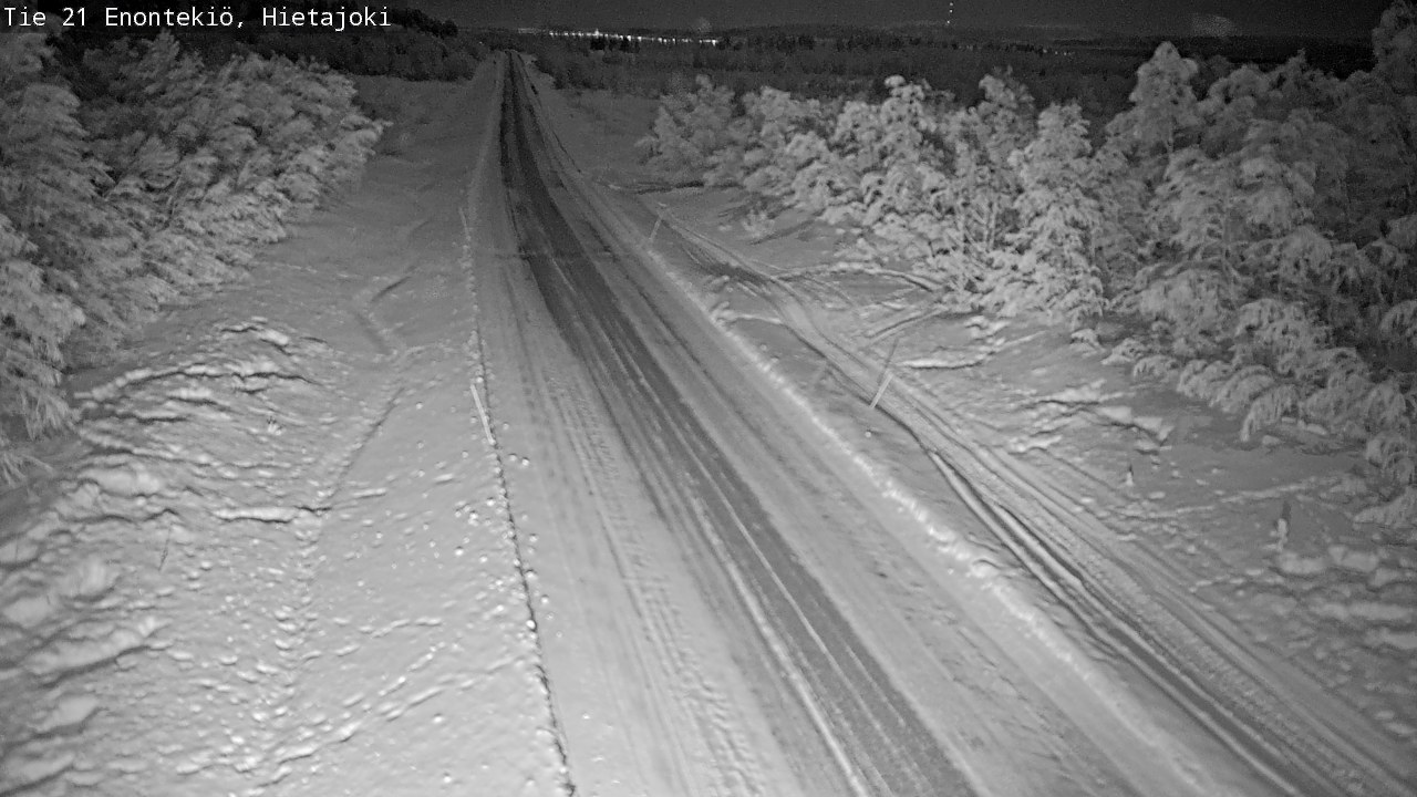 Weather Camera Image Road 21 Enontekiö, Hietajoki, Enontekiö, Lappi