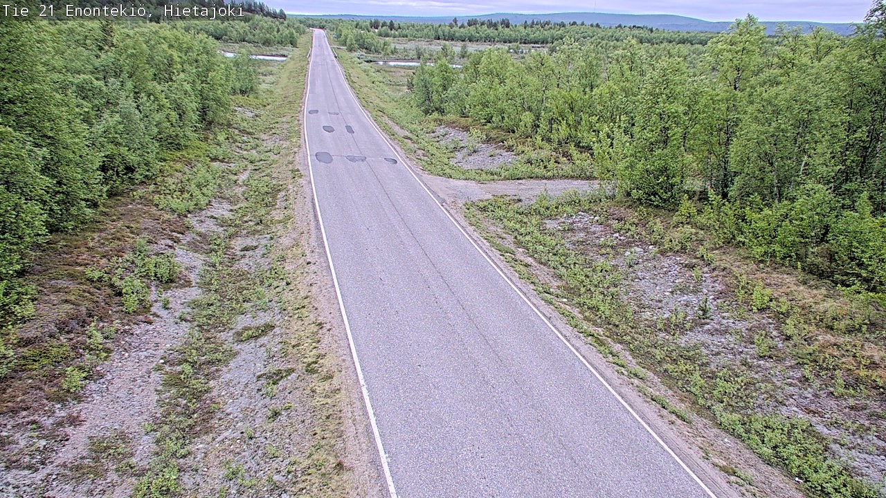 Weather Camera Image Road 21 Enontekiö, Hietajoki, Enontekiö, Lappi