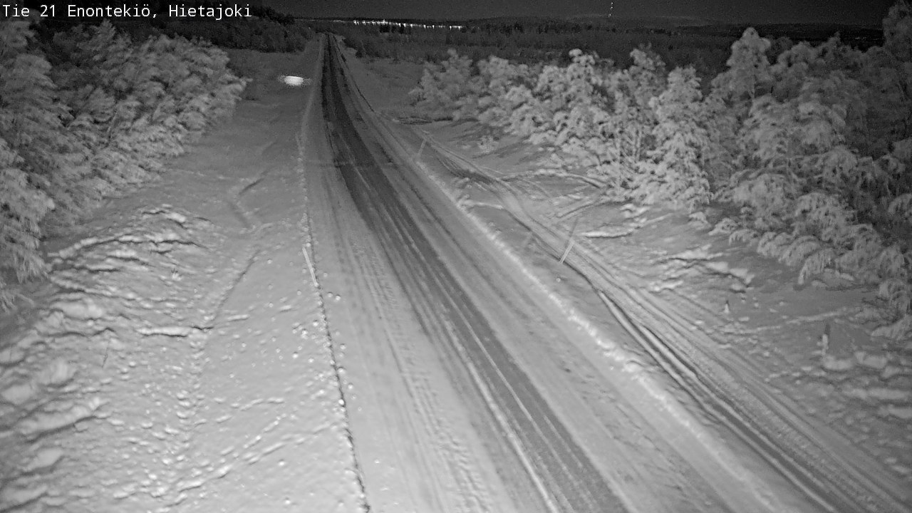 Weather Camera Image Road 21 Enontekiö, Hietajoki, Enontekiö, Lappi