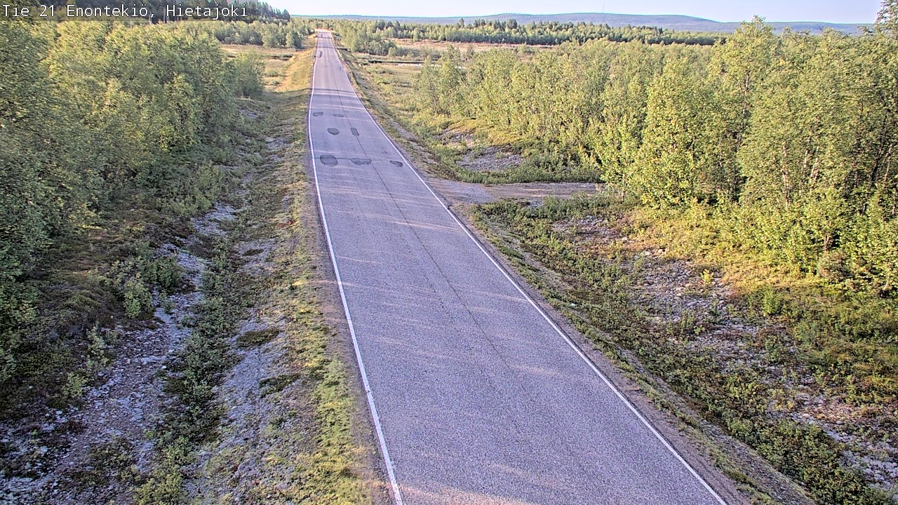 Weather Camera Image Väg 21 Enontekis, Hietajoki, Enontekiö, Lappi