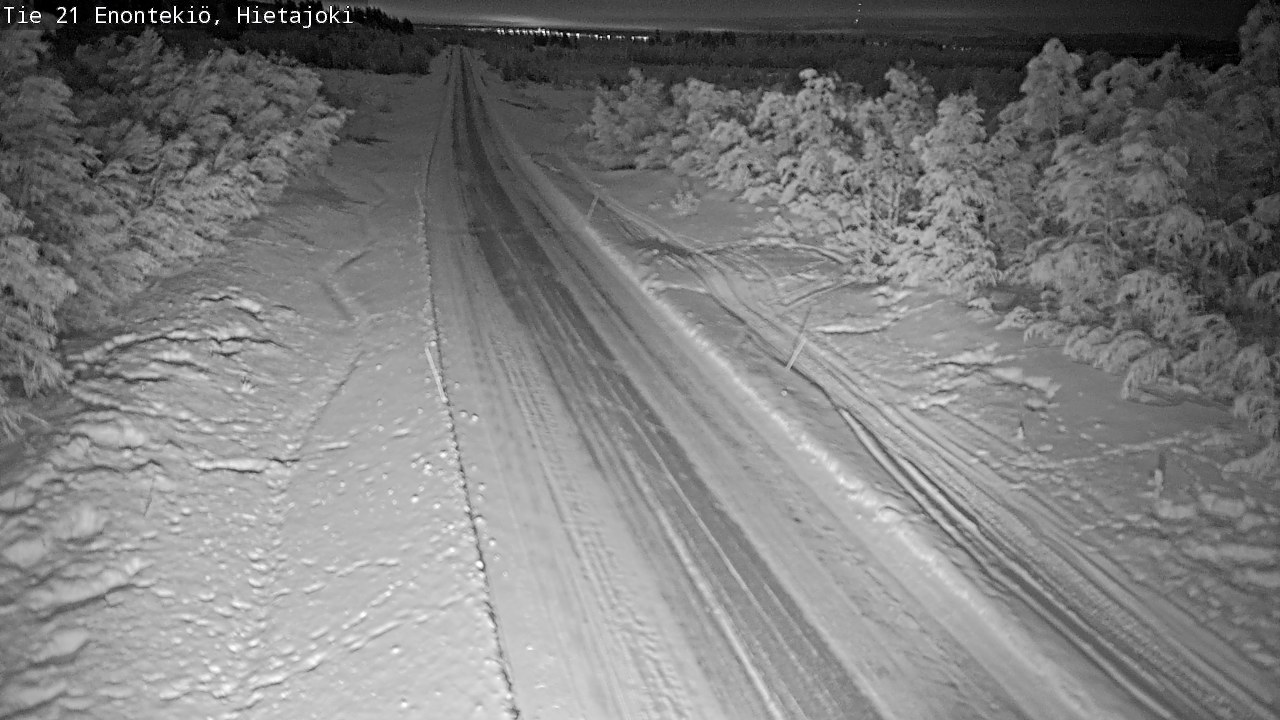 Weather Camera Image Road 21 Enontekiö, Hietajoki, Enontekiö, Lappi
