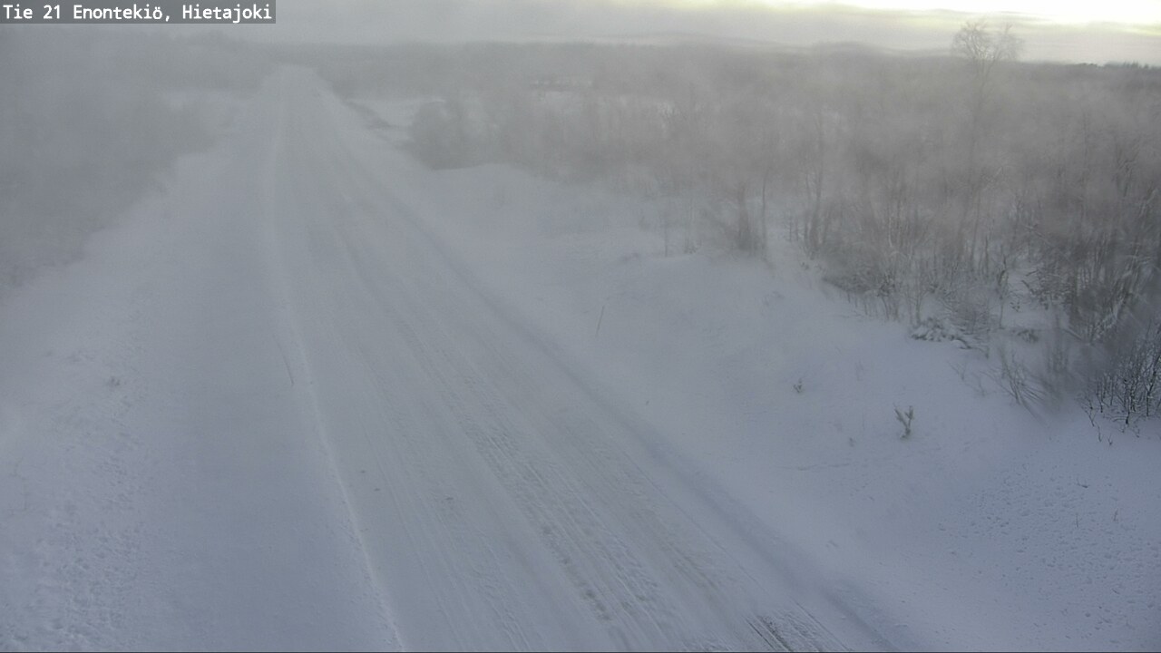 Weather Camera Image Road 21 Enontekiö, Hietajoki, Enontekiö, Lappi