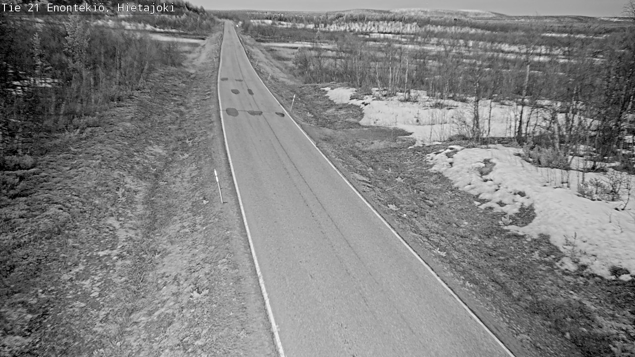 Weather Camera Image Väg 21 Enontekis, Hietajoki, Enontekiö, Lappi