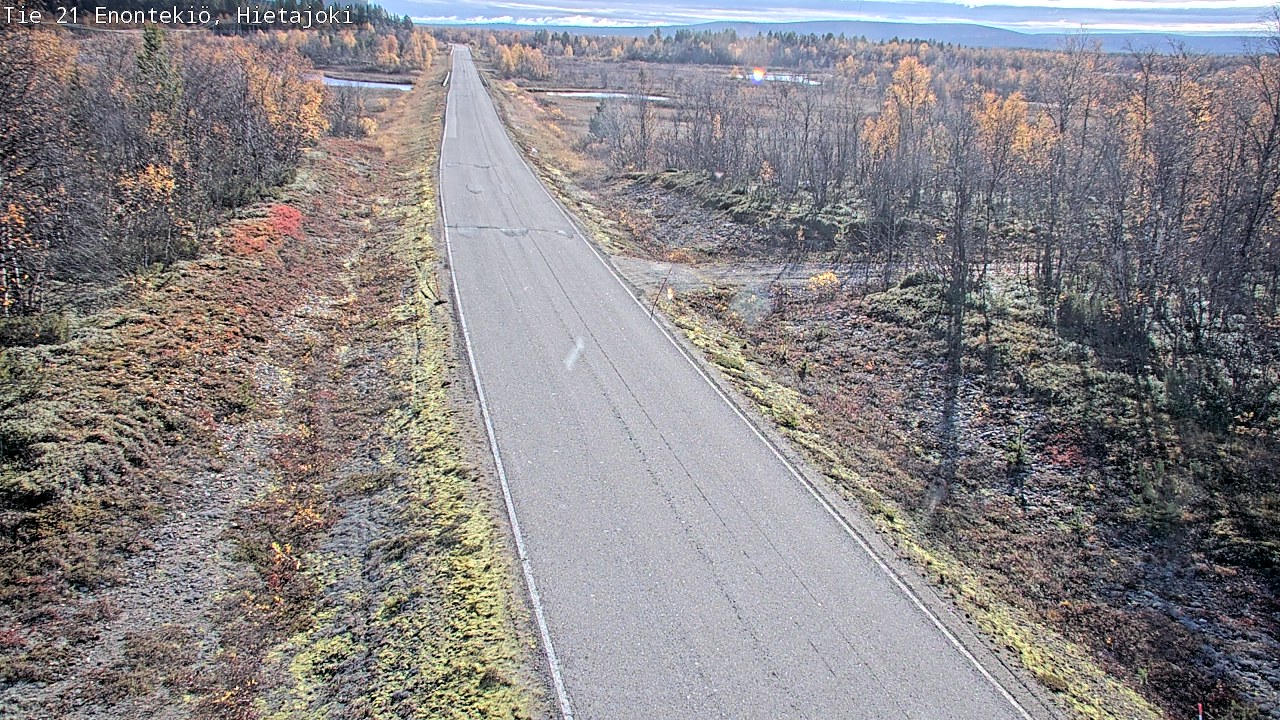 Weather Camera Image Väg 21 Enontekis, Hietajoki, Enontekiö, Lappi