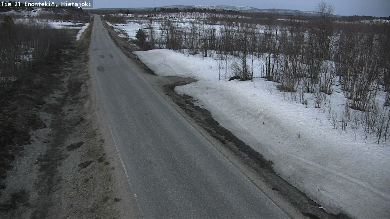 Weather Camera Image Väg 21 Enontekis, Hietajoki, Enontekiö, Lappi