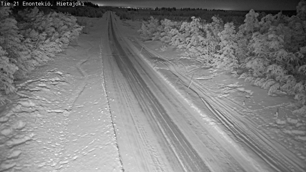 Weather Camera Image Väg 21 Enontekis, Hietajoki, Enontekiö, Lappi