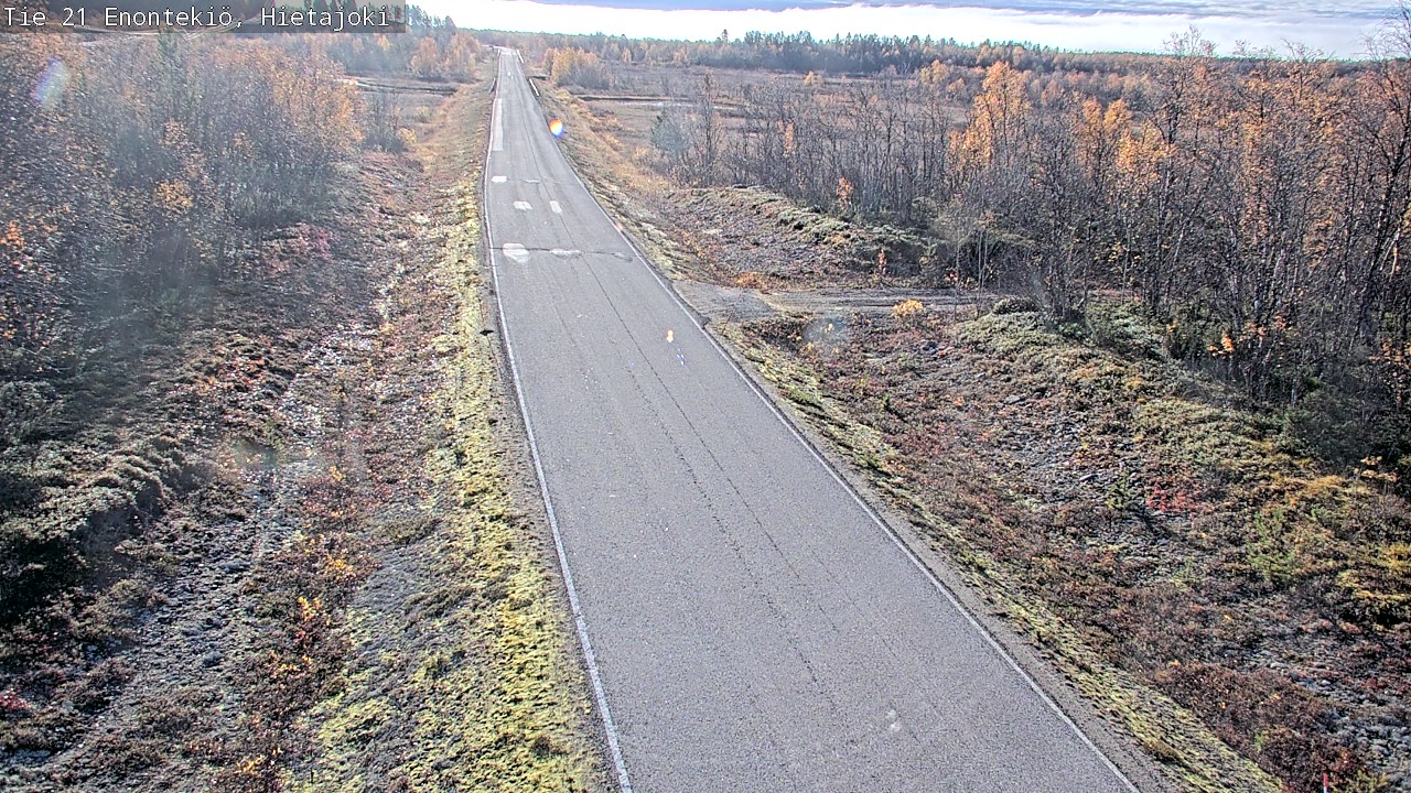 Weather Camera Image Väg 21 Enontekis, Hietajoki, Enontekiö, Lappi