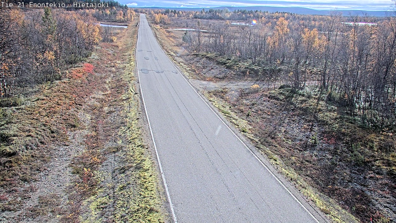 Weather Camera Image Väg 21 Enontekis, Hietajoki, Enontekiö, Lappi