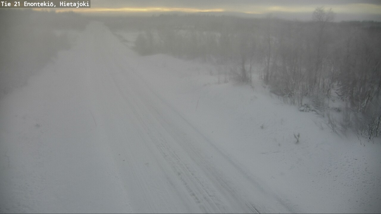 Weather Camera Image Road 21 Enontekiö, Hietajoki, Enontekiö, Lappi