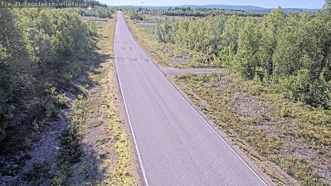 Weather Camera Image Road 21 Enontekiö, Hietajoki, Enontekiö, Lappi