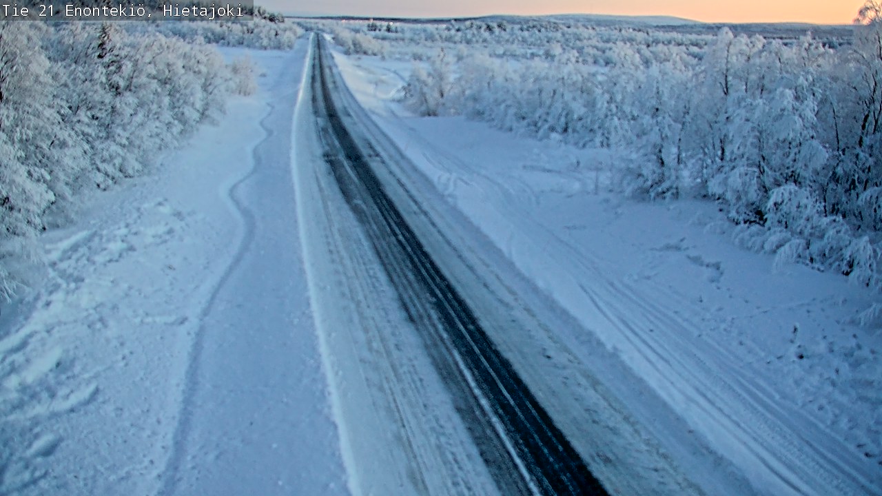 Weather Camera Image Road 21 Enontekiö, Hietajoki, Enontekiö, Lappi