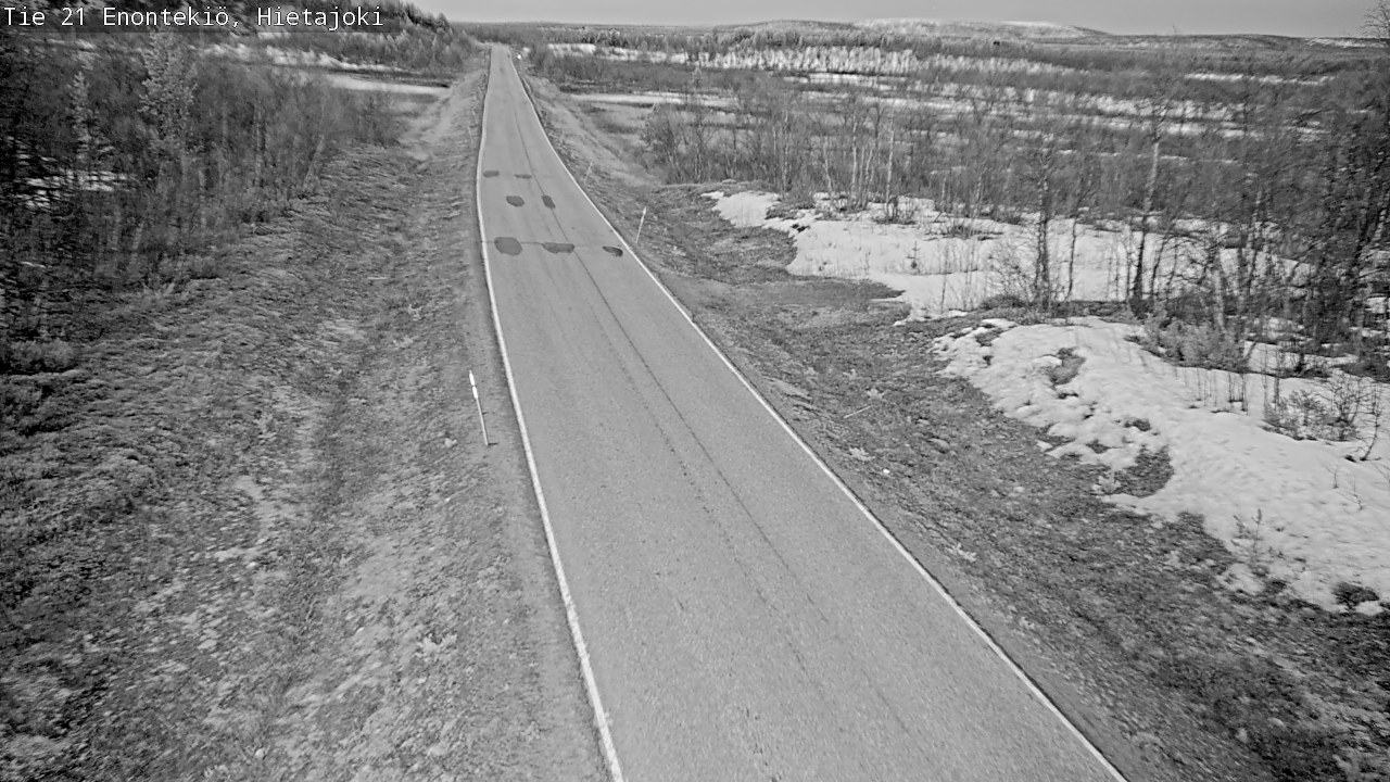 Weather Camera Image Väg 21 Enontekis, Hietajoki, Enontekiö, Lappi