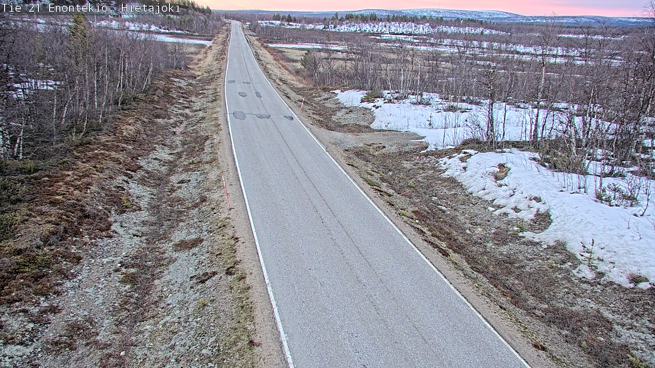 Weather Camera Image Väg 21 Enontekis, Hietajoki, Enontekiö, Lappi