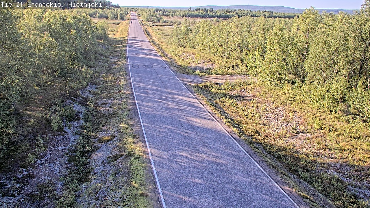 Weather Camera Image Väg 21 Enontekis, Hietajoki, Enontekiö, Lappi