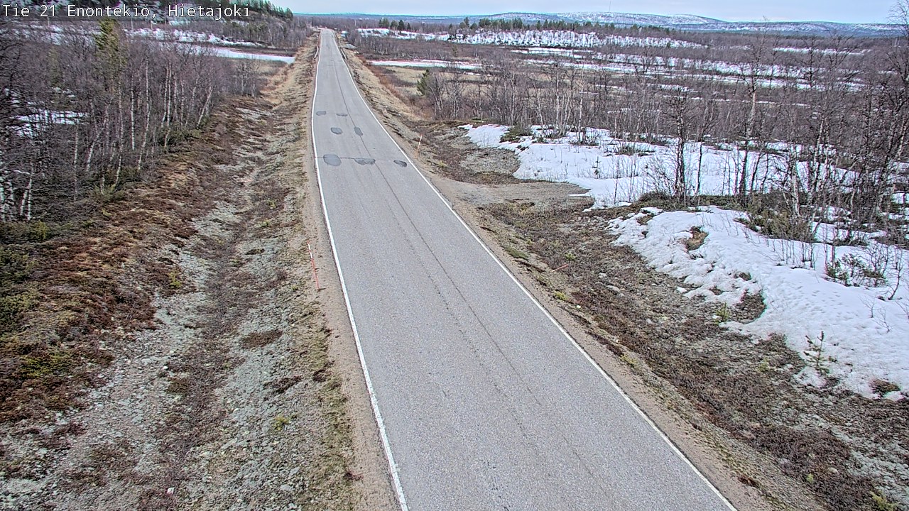 Weather Camera Image Väg 21 Enontekis, Hietajoki, Enontekiö, Lappi