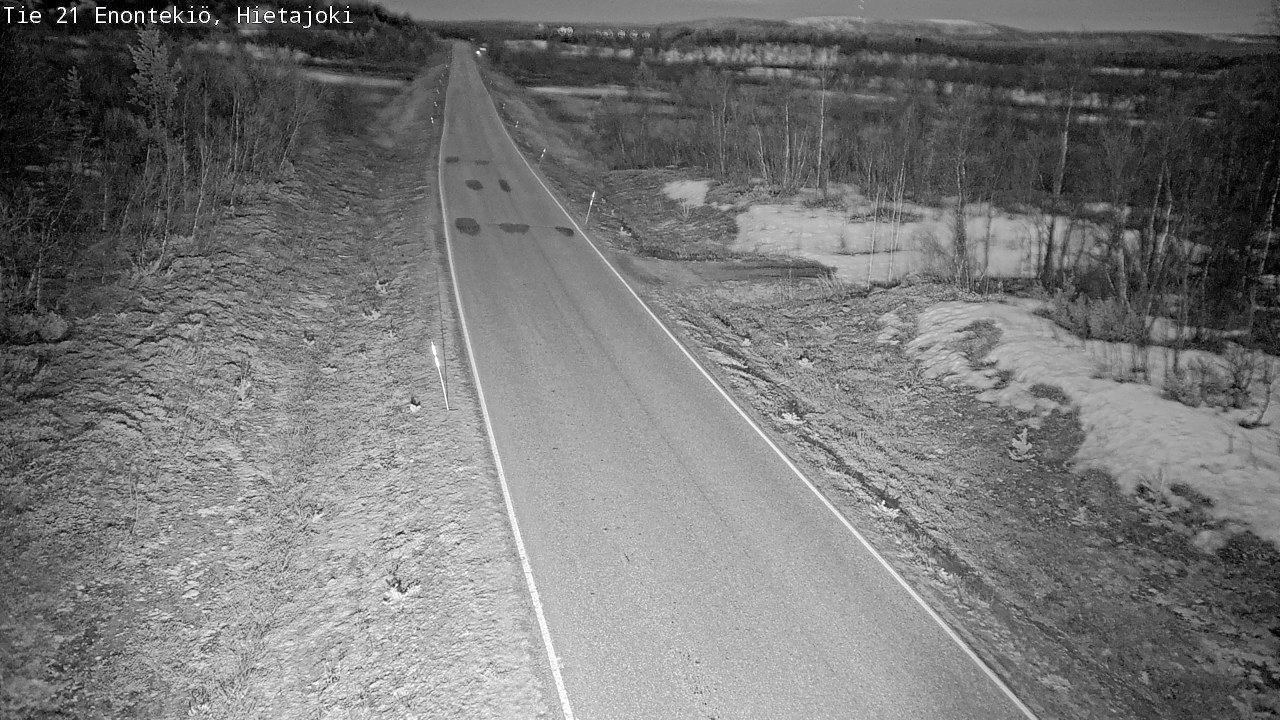 Weather Camera Image Road 21 Enontekiö, Hietajoki, Enontekiö, Lappi