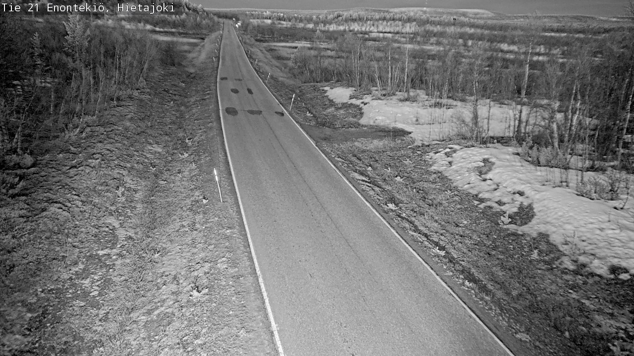 Weather Camera Image Väg 21 Enontekis, Hietajoki, Enontekiö, Lappi