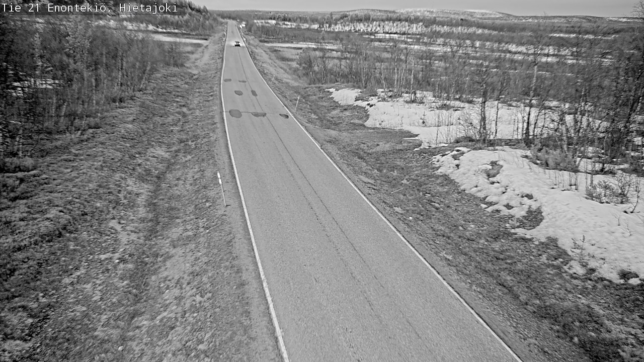 Weather Camera Image Väg 21 Enontekis, Hietajoki, Enontekiö, Lappi