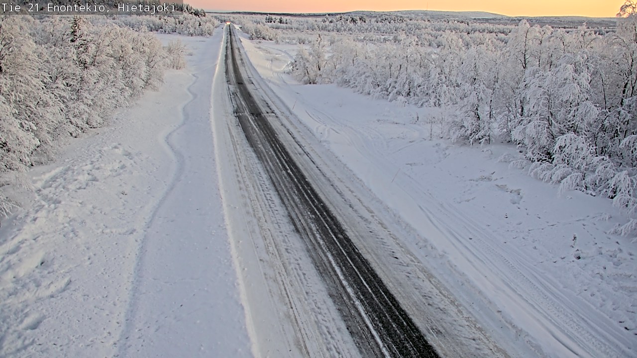Weather Camera Image Road 21 Enontekiö, Hietajoki, Enontekiö, Lappi