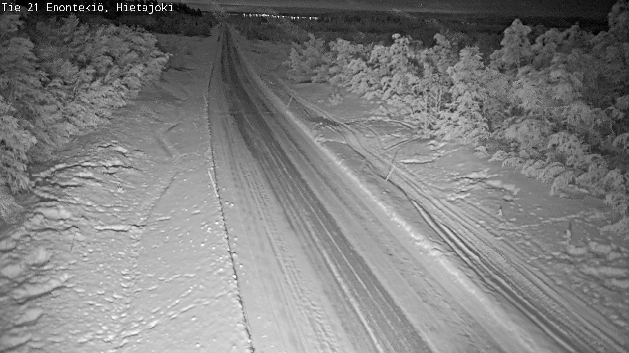 Weather Camera Image Road 21 Enontekiö, Hietajoki, Enontekiö, Lappi