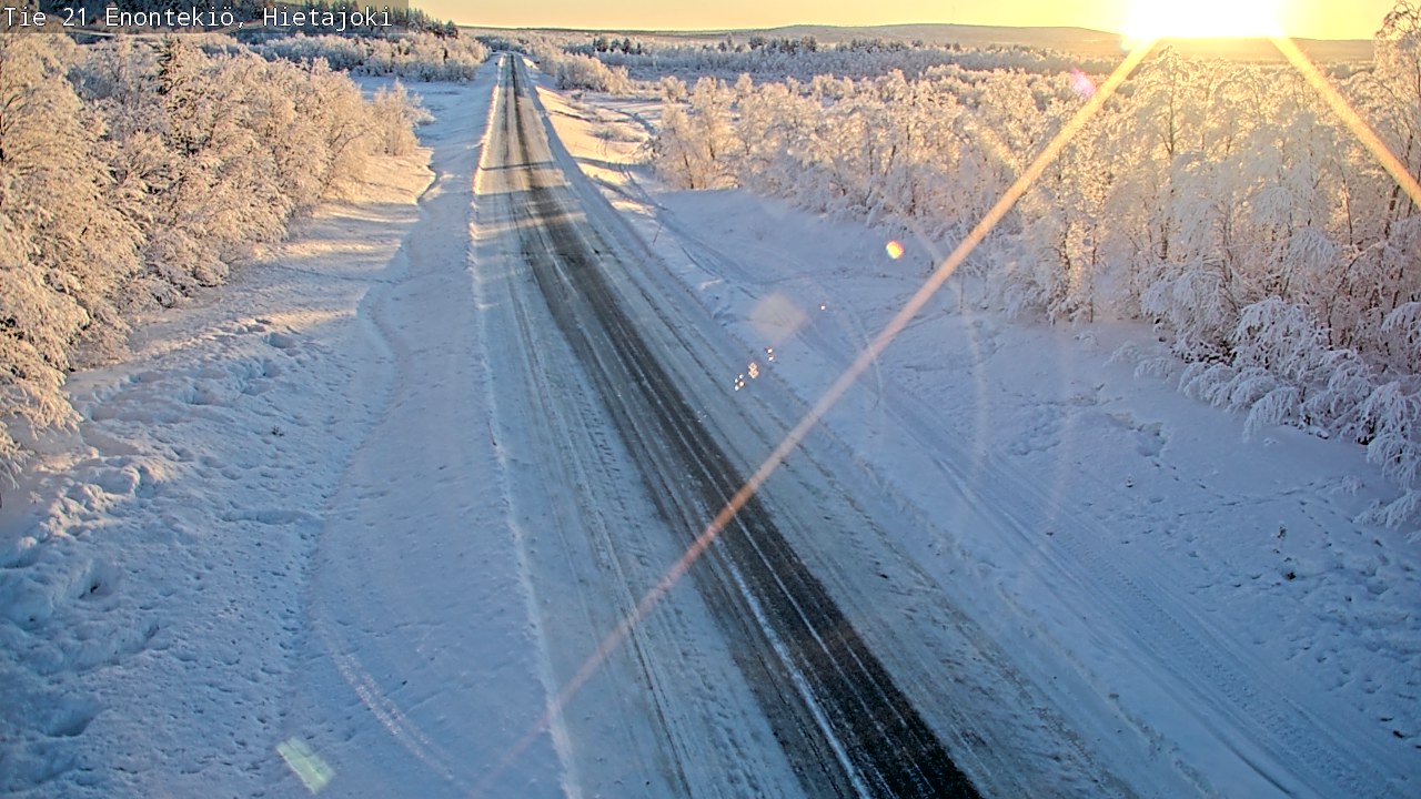 Weather Camera Image Väg 21 Enontekis, Hietajoki, Enontekiö, Lappi
