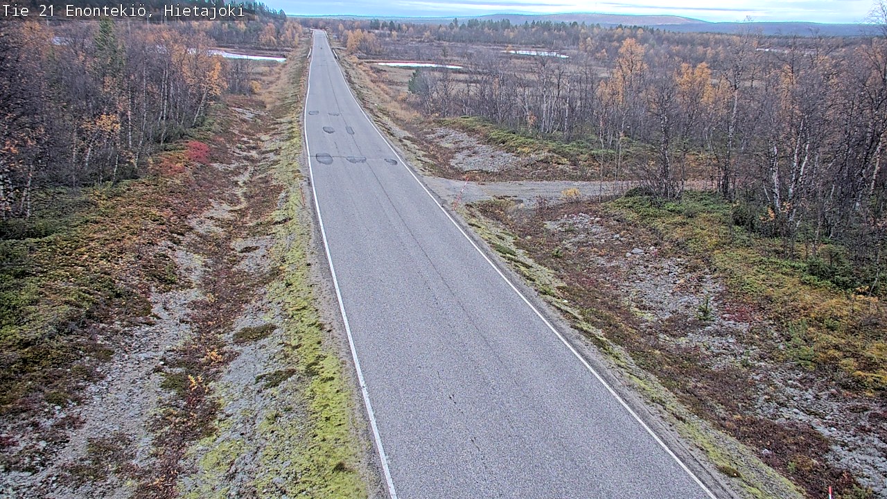 Weather Camera Image Väg 21 Enontekis, Hietajoki, Enontekiö, Lappi