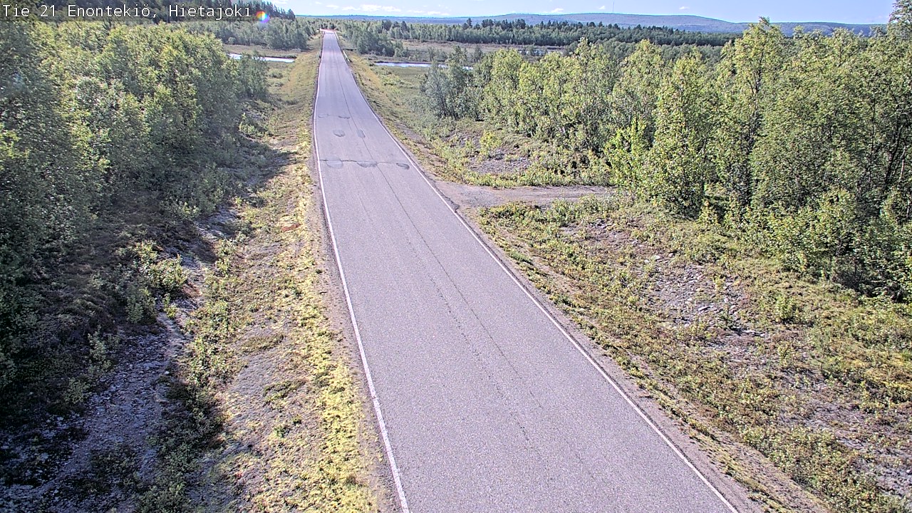 Weather Camera Image Road 21 Enontekiö, Hietajoki, Enontekiö, Lappi