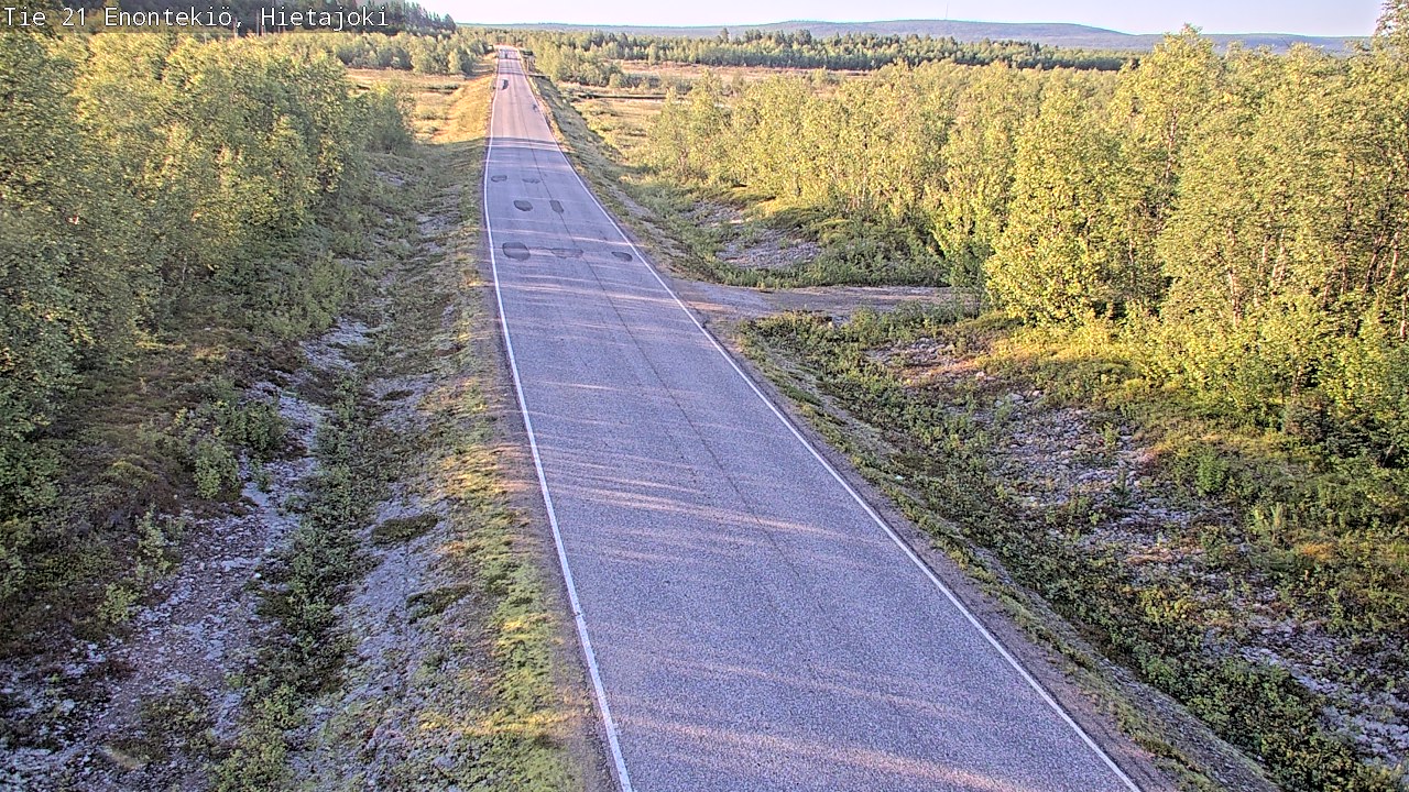 Weather Camera Image Väg 21 Enontekis, Hietajoki, Enontekiö, Lappi