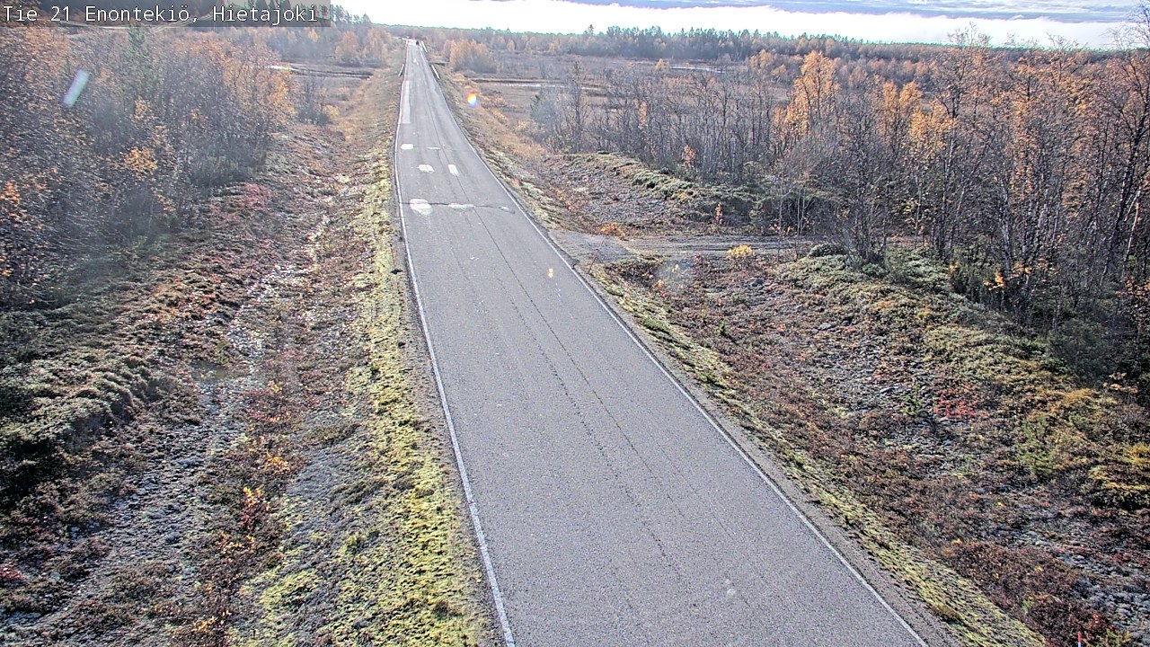 Weather Camera Image Väg 21 Enontekis, Hietajoki, Enontekiö, Lappi