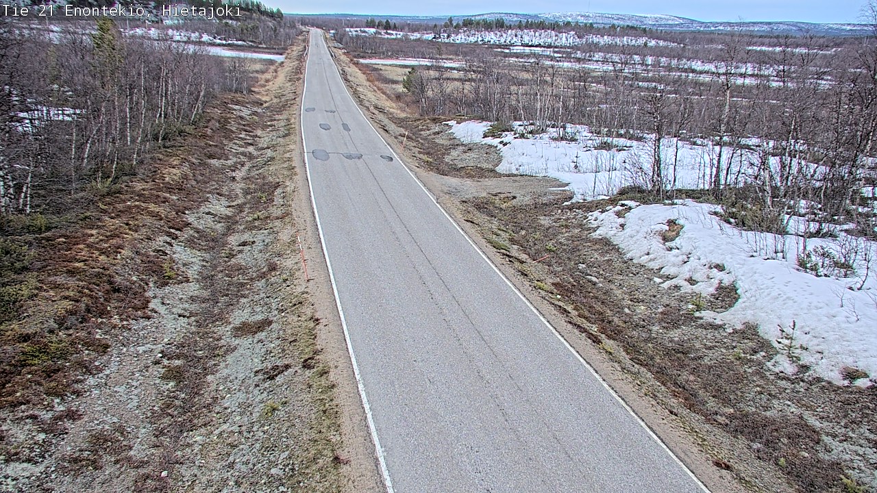 Weather Camera Image Väg 21 Enontekis, Hietajoki, Enontekiö, Lappi
