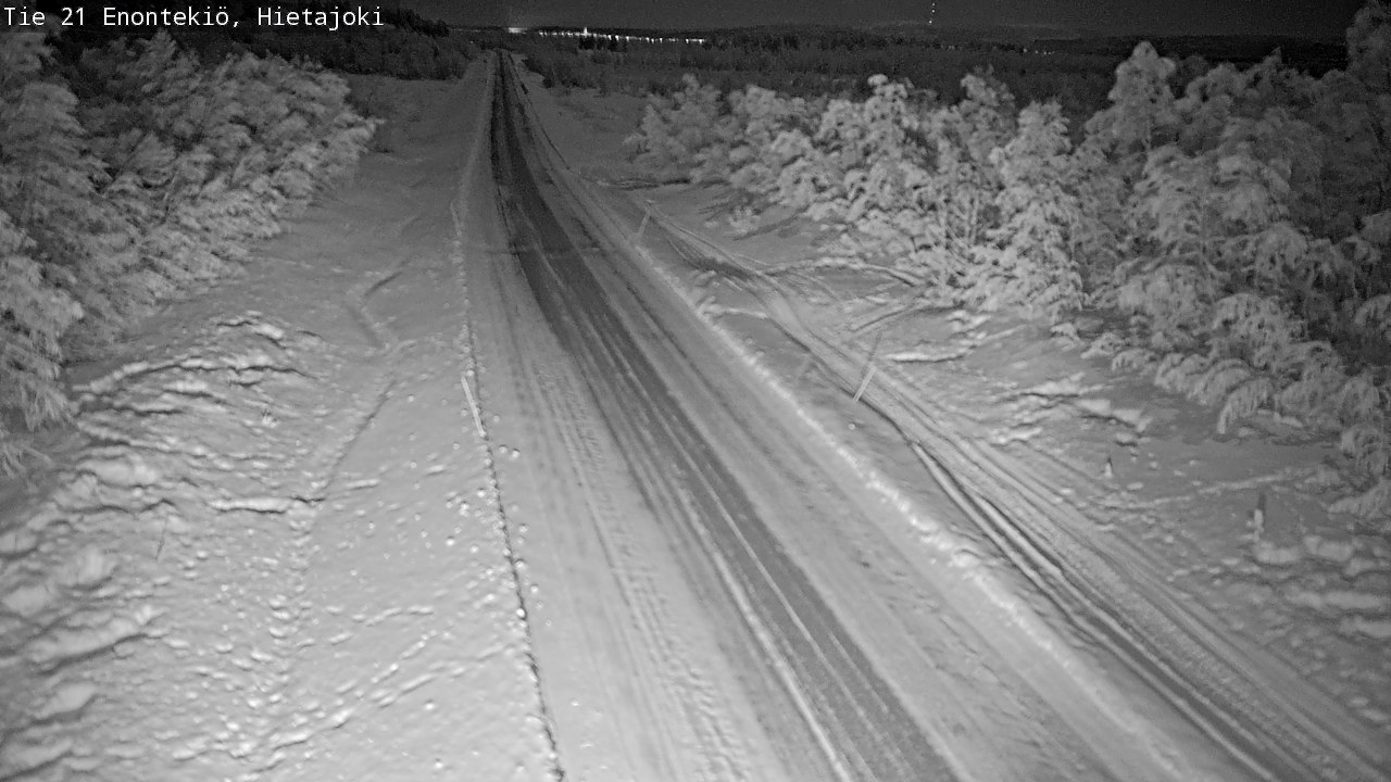 Weather Camera Image Road 21 Enontekiö, Hietajoki, Enontekiö, Lappi