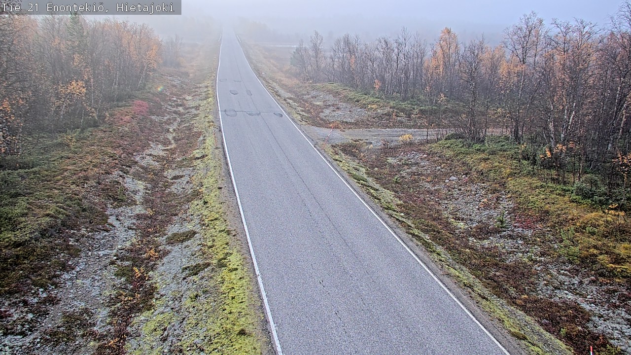 Weather Camera Image Road 21 Enontekiö, Hietajoki, Enontekiö, Lappi