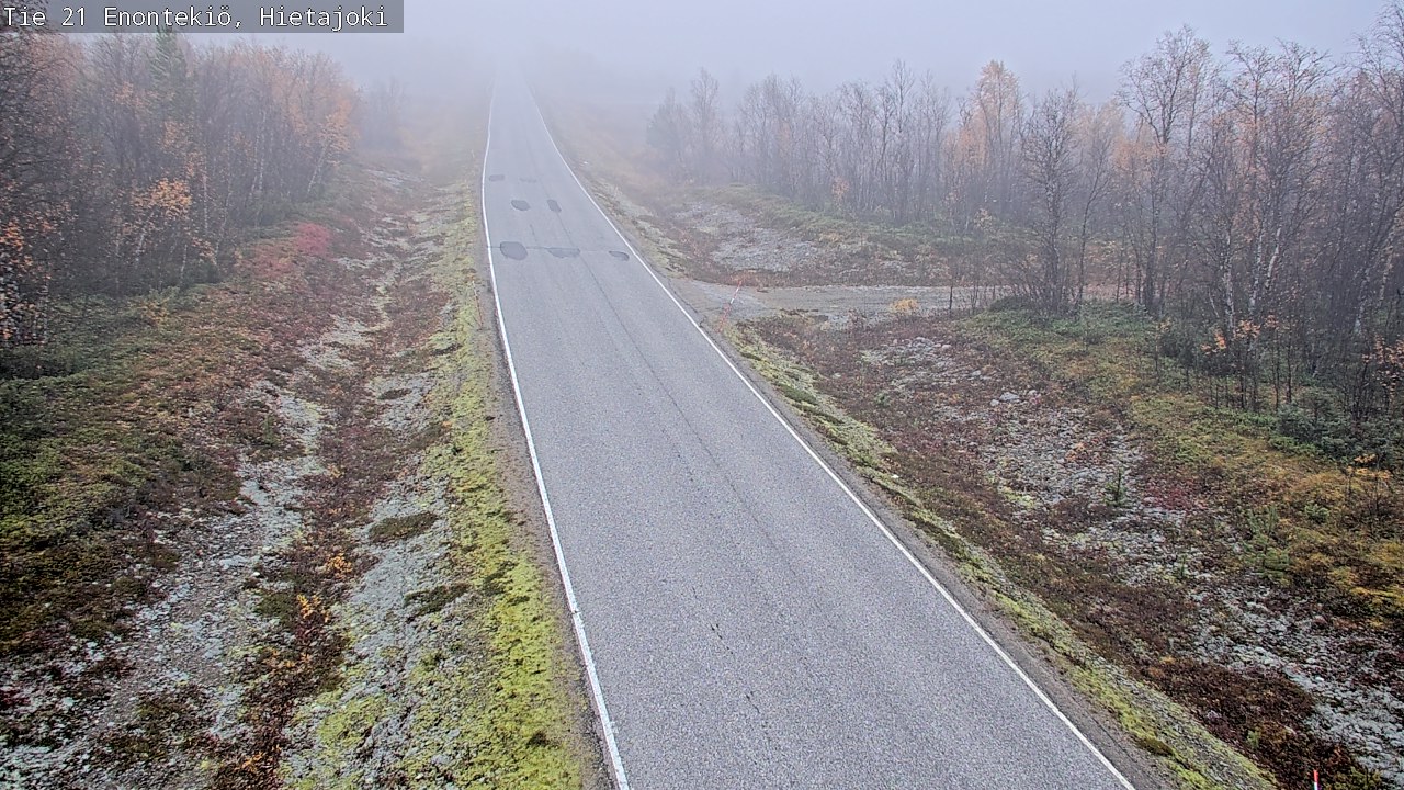 Weather Camera Image Road 21 Enontekiö, Hietajoki, Enontekiö, Lappi