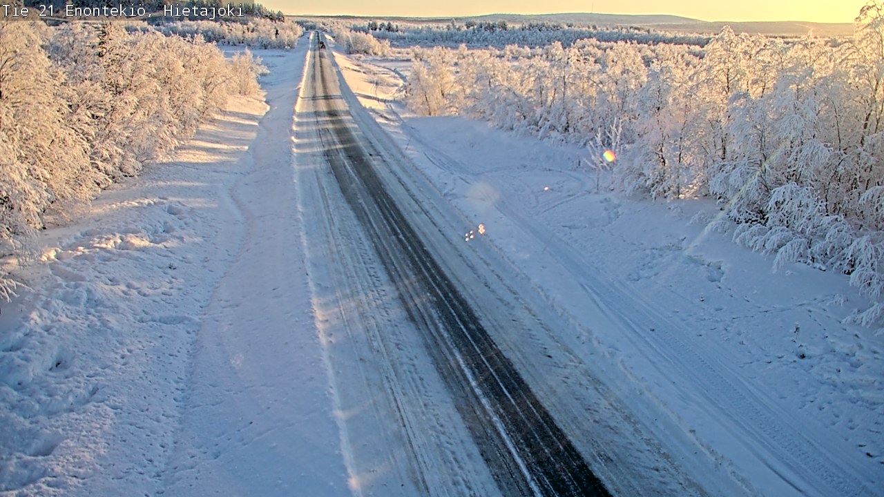 Weather Camera Image Väg 21 Enontekis, Hietajoki, Enontekiö, Lappi