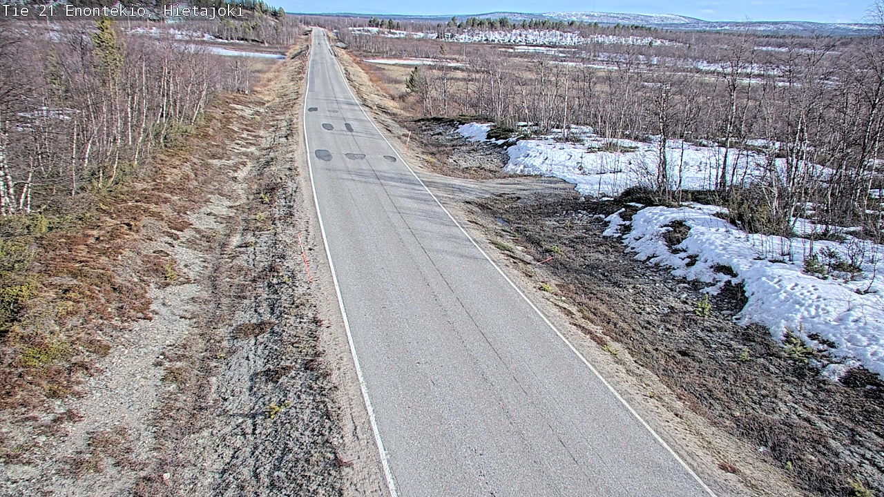 Weather Camera Image Väg 21 Enontekis, Hietajoki, Enontekiö, Lappi