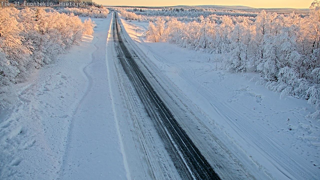 Weather Camera Image Road 21 Enontekiö, Hietajoki, Enontekiö, Lappi