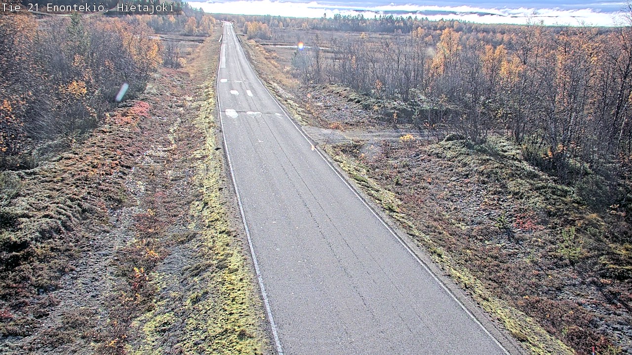 Weather Camera Image Väg 21 Enontekis, Hietajoki, Enontekiö, Lappi