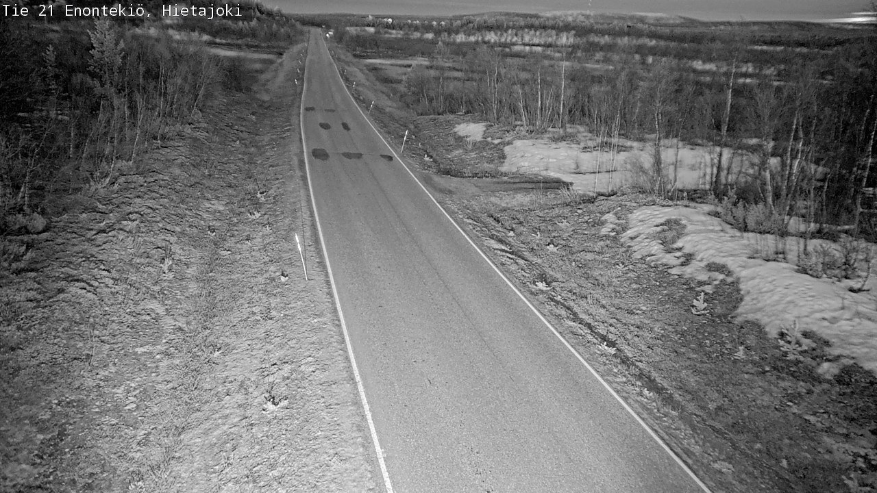 Weather Camera Image Road 21 Enontekiö, Hietajoki, Enontekiö, Lappi