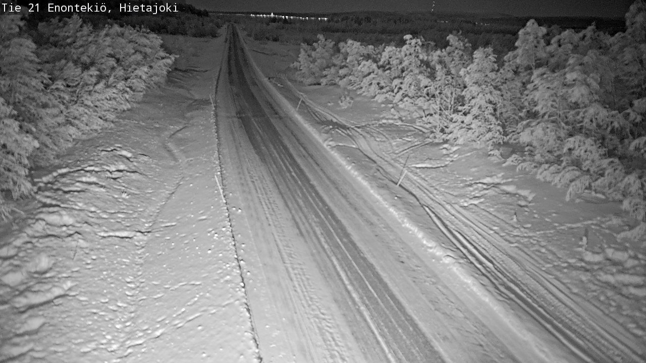 Weather Camera Image Road 21 Enontekiö, Hietajoki, Enontekiö, Lappi