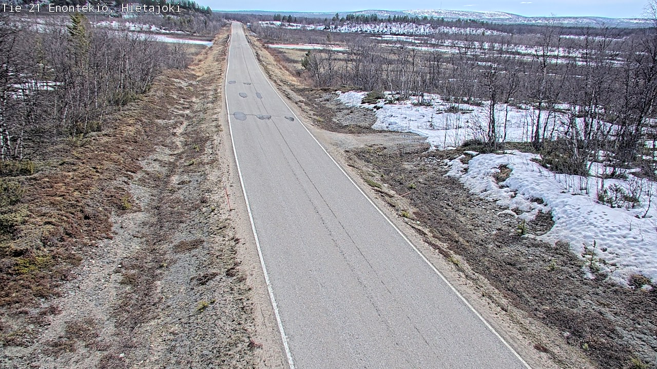 Weather Camera Image Väg 21 Enontekis, Hietajoki, Enontekiö, Lappi