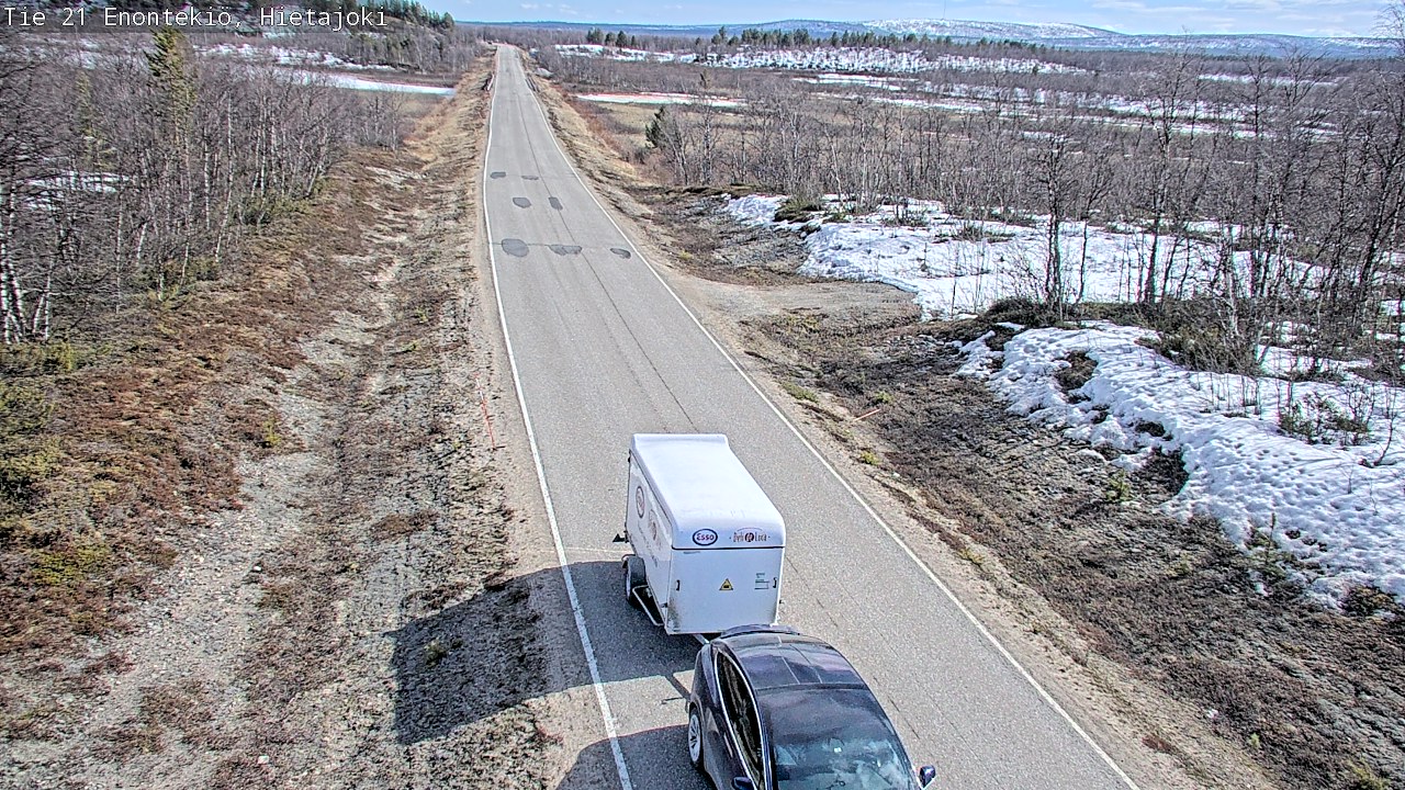 Weather Camera Image Väg 21 Enontekis, Hietajoki, Enontekiö, Lappi