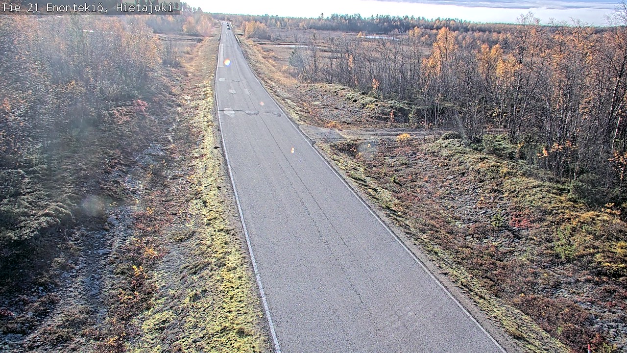 Weather Camera Image Väg 21 Enontekis, Hietajoki, Enontekiö, Lappi