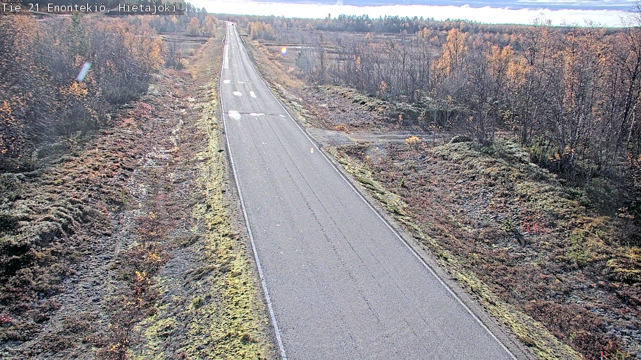 Weather Camera Image Väg 21 Enontekis, Hietajoki, Enontekiö, Lappi