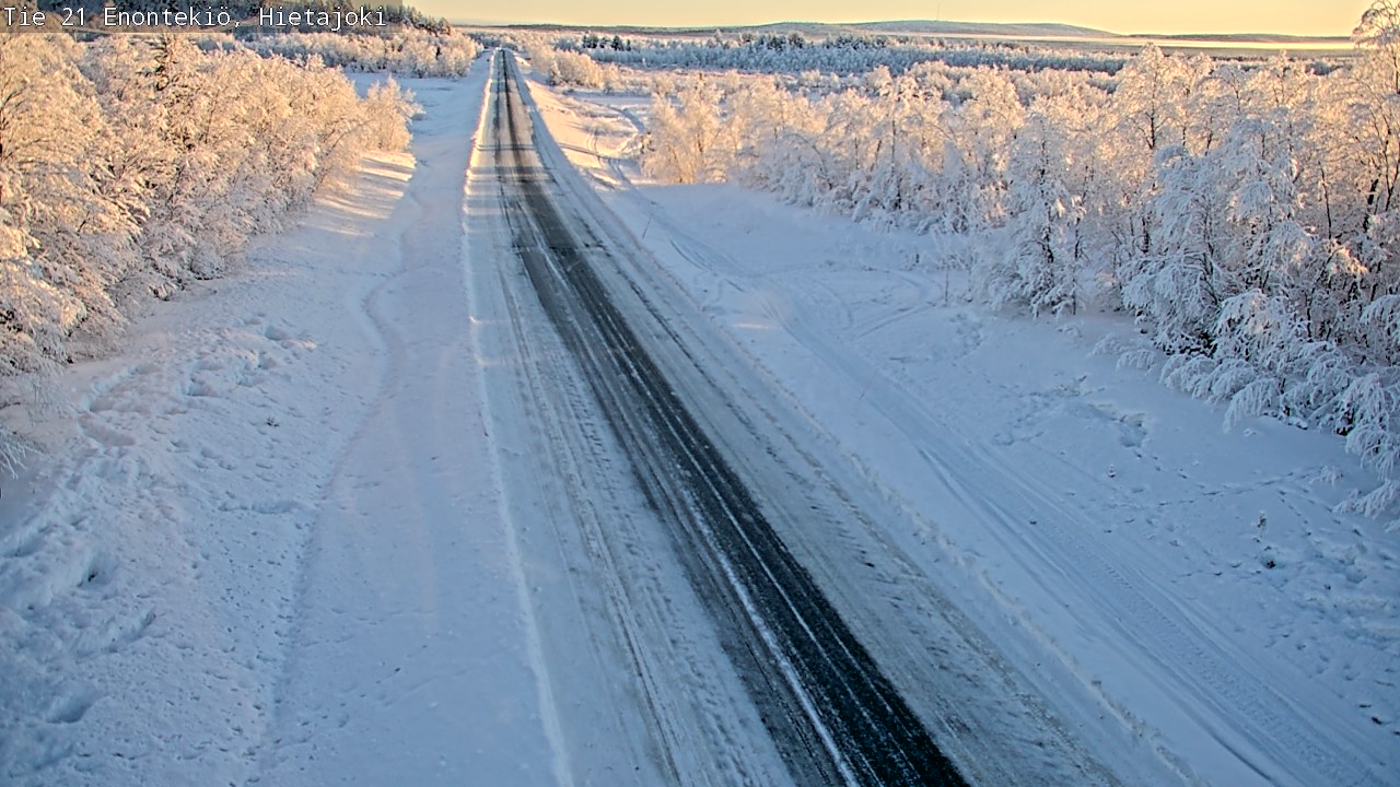 Weather Camera Image Road 21 Enontekiö, Hietajoki, Enontekiö, Lappi