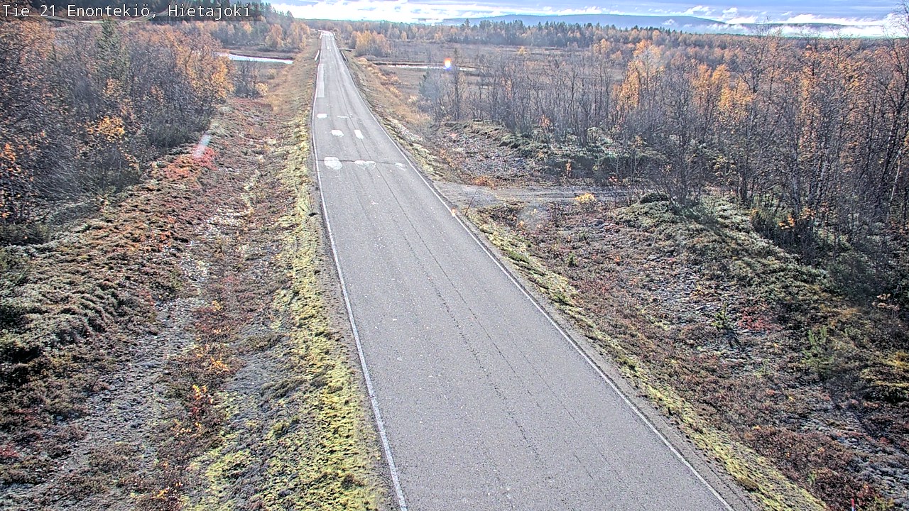 Weather Camera Image Väg 21 Enontekis, Hietajoki, Enontekiö, Lappi