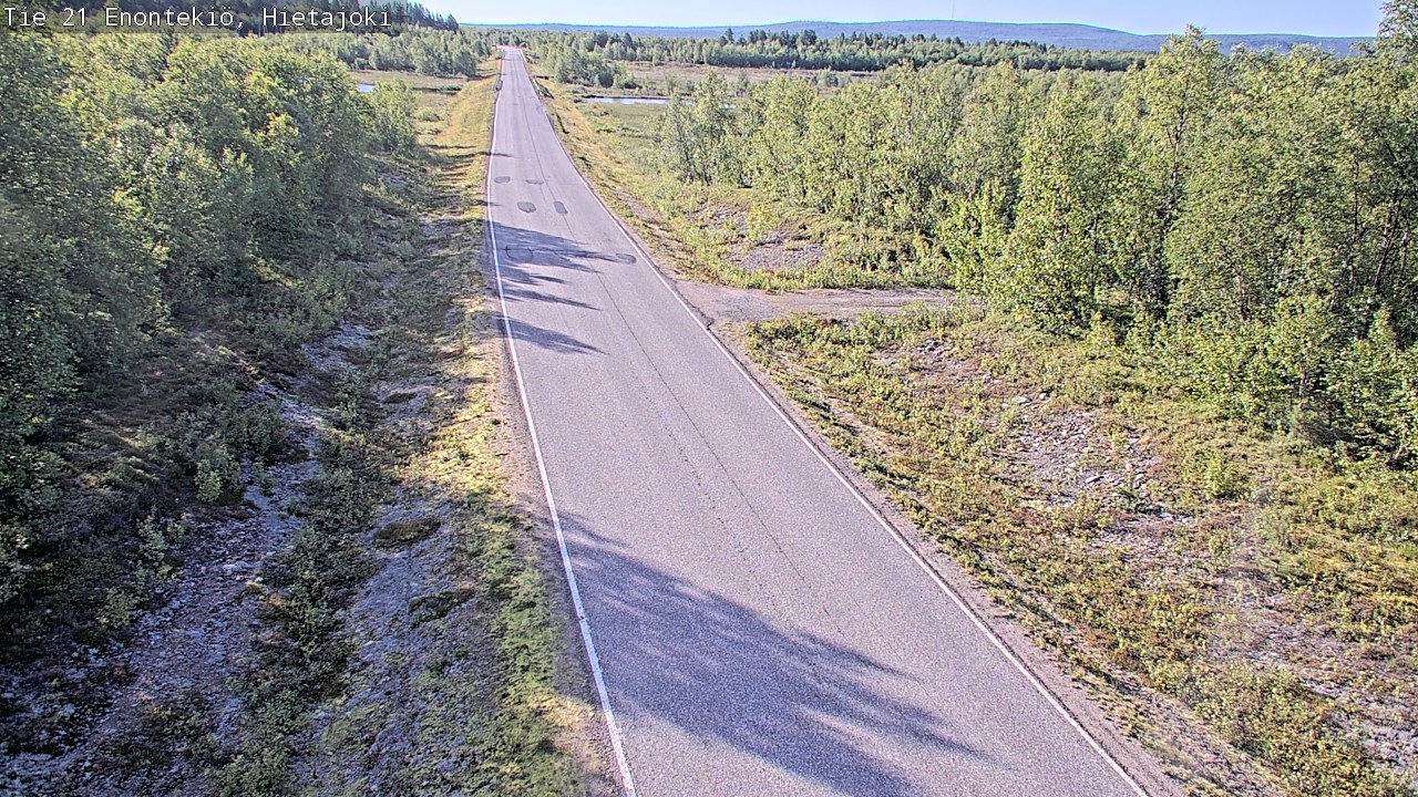 Weather Camera Image Road 21 Enontekiö, Hietajoki, Enontekiö, Lappi
