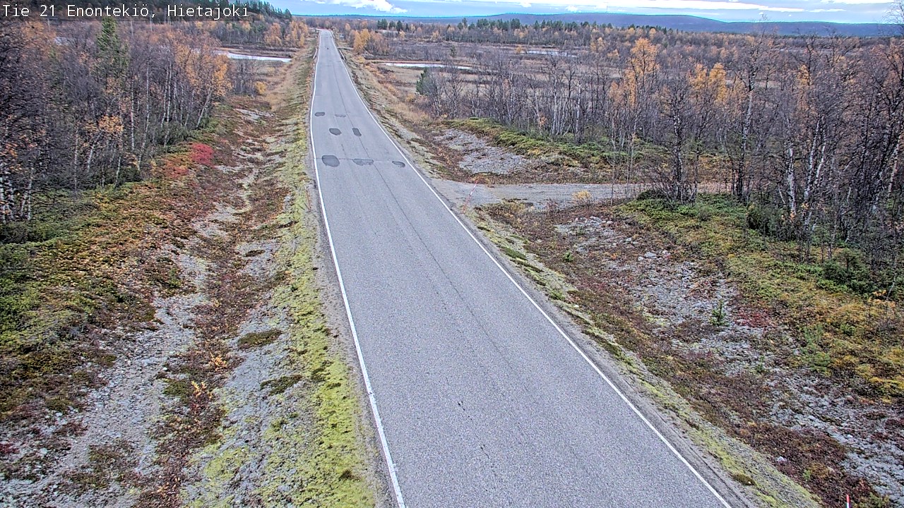 Weather Camera Image Väg 21 Enontekis, Hietajoki, Enontekiö, Lappi
